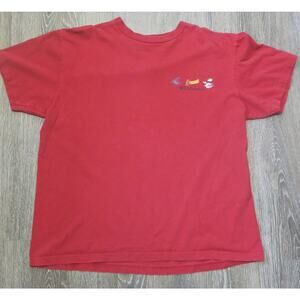 COLUMBIA SPORTSWEAR Fishing Lures/Flies T Shirt Size L Men's Periodic Table Red